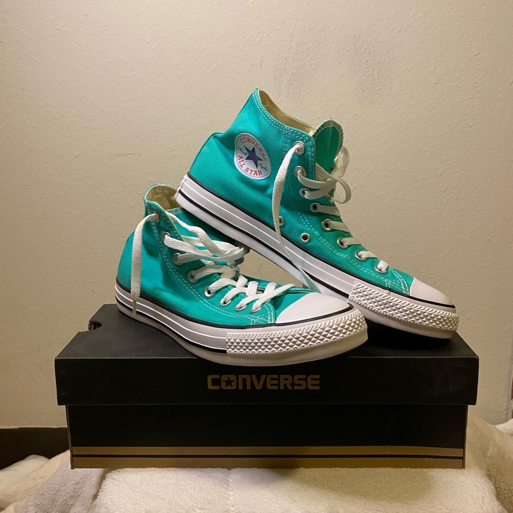 Teal Green Converse